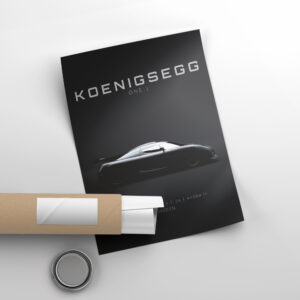 Koenigsegg One:1 2014 - Minimalist Wall Art Print Sports Car Racing Posters & Prints by 21MXM