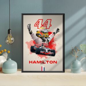 Lewis Hamilton Poster, F1, Formula 1, McLaren F1, F1 Merch, Poster, Print, Wall Art, Formula 1 Poster from the Race Track Wall Art store collection.