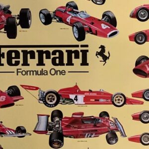 1983 FERRARI F1 Wall Poster, F1 Cars 50-80's, 37×25inch. from the Race Car Wall Art store collection.