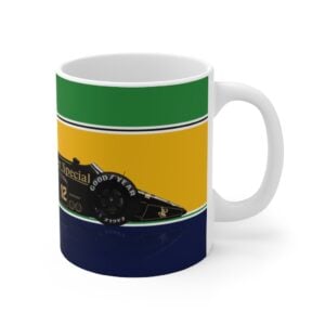 Ayrton Senna Lotus 98T F1 11oz Mug - Scuderia GP Ayrton Senna by ScuderiaGP