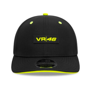 2025 VR46 Core 9Seventy Cap Stretch Snap Adults - Black/Neon Yellow from the MotoGP Memorabilia store collection.