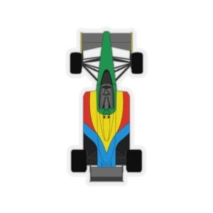 Benetton b188 F1 car Minimal Sticker Vintage by Javalinsta Artwork