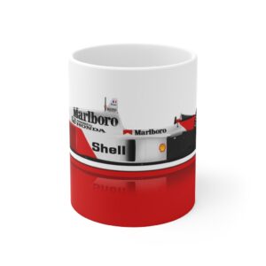 Ayrton Senna McLaren MP4/4 11oz Mug - Scuderia GP Ayrton Senna by ScuderiaGP
