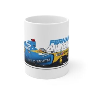 Fernando Alonso Renault R25 11oz Mug - Scuderia GP Formula 1 Memorabilia by ScuderiaGP