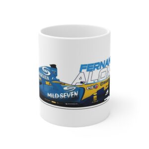 Fernando Alonso Renault R25 11oz Mug - Scuderia GP Formula 1 Memorabilia by ScuderiaGP