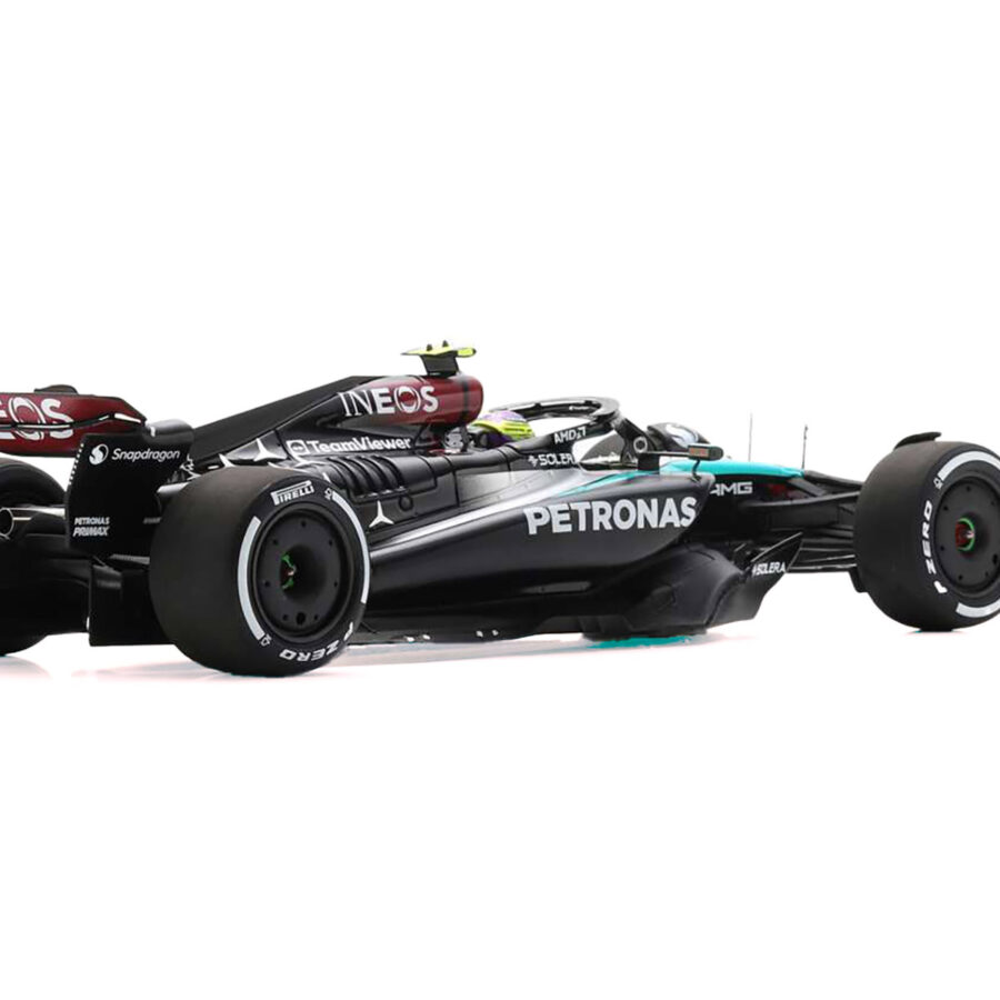 Mercedes-AMG F1 W15 E Performance #44 Lewis Hamilton "Petronas" Formula One F1 "Bahrain GP" (2024) with Acrylic Display Case 1/18 Model Car by Spark from the Race Track Wall Art store collection.