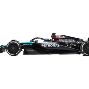Mercedes-AMG F1 W15 E Performance #63 George Russell "Petronas" Formula One F1 "Bahrain GP" (2024) with Acrylic Display Case 1/18 Model Car by Spark from the Race Track Wall Art store collection.