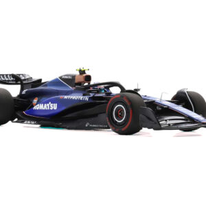 Williams FW46 #2 Logan Sargeant "Williams Racing" Formula One F1 "Bahrain GP" (2024) with Acrylic Display Case 1/18 Model Car by Spark from the Race Track Wall Art store collection.