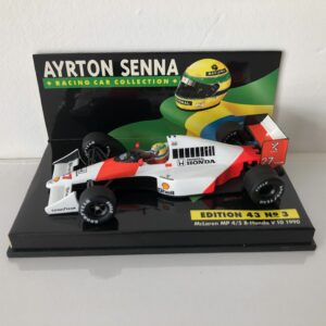 1990 Ayrton Senna McLaren MP4/5B Honda V10 LANG 1:43 Scale Diecast Model Car Edition 43 No.3 from the Ayrton Senna store collection.