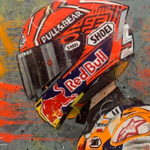 Marc Marquez - Graffiti painting from the GPBox store.