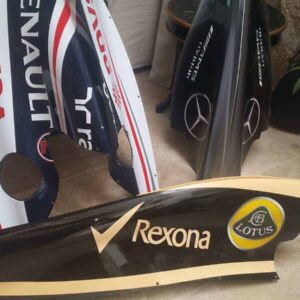 Lotus E20 F1 engine cover from the Formula 1 Memorabilia store collection.