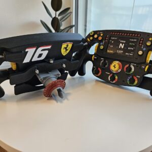 Ferrari F1 Steering Wheel 3D Printed from the Race Car Wall Art store collection.