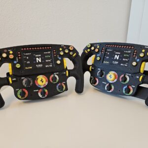 Ferrari F1 Steering Wheel 3D Printed from the Race Car Wall Art store collection.