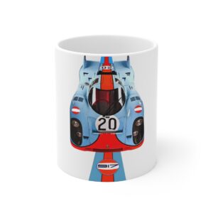 #20 Porsche 917 Mug - Steve McQueen's Le Mans Film car Vintage by MoRoarSport