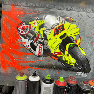 Fabio Di Giannantonio, 2024 - Graffiti Painting Sports Car Racing Art by DRAutoArt