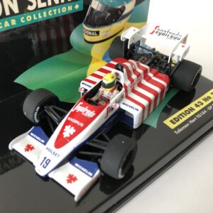 1984 Ayrton Senna Toleman Hart TG184 Portugal GP LANG 1:43 Scale Diecast F1 Model Edition 43 No.21 from the Ayrton Senna store collection.