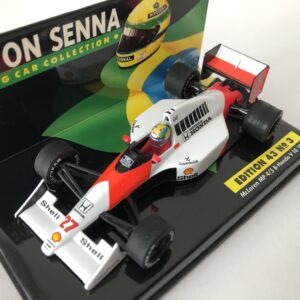 1990 Ayrton Senna McLaren MP4/5B Honda V10 LANG 1:43 Scale Diecast Model Car Edition 43 No.3 from the Ayrton Senna store collection.