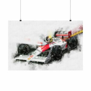 Ayrton Senna McLaren Formula One, Poster from the Ayrton Senna store collection.