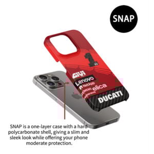 2024 Ducati Francesco Bagnaia #FB1 MotoGP Livery Phone Case MotoGP Memorabilia by DIZZY CASE