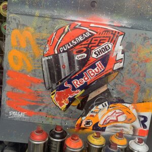 Marc Marquez - Graffiti painting from the GPBox store.