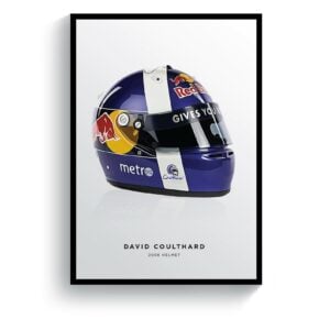 David Coulthard 2006 Formula 1 Helmet Print Sports Car Racing Posters & Prints by Pit Lane Prints