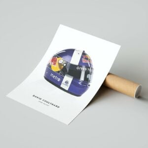 David Coulthard 2006 Formula 1 Helmet Print Sports Car Racing Posters & Prints by Pit Lane Prints