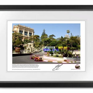 'Casino' limited edition lithograph, signed Kimi Räikkönen from the Sports Car Racing Art store collection.