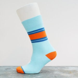Motoring Leg-End Socks Gulf Blue Vintage by Me and My Car
