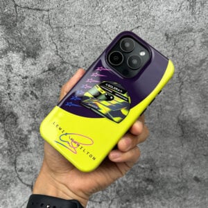 Lewis Hamilton 2024 LH44 Helmet Phone Case from the Lewis Hamilton store collection.