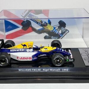 Nigel Mansell signed Williams FW14B cased 1/24 Formula 1 Memorabilia by The Signature Store