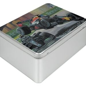 Lewis Hamilton & Max Verstappen F1 Crash 500 Piece Jigsaw Puzzle- F1 Gifts, gift for him Max Verstappen by Mizuna Art