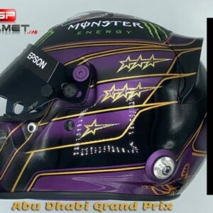Lewis Hamilton 2020 Replica helmet - Mercedes Benz F1 - Abu Dhabi GP Sports Car Racing Art by GPHelmet