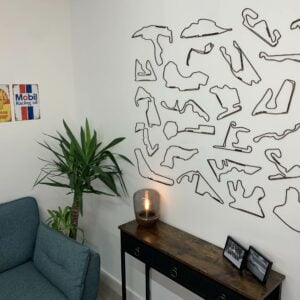 Formula One Podium Edition - Complete Circuit Collection Wall Display Sports Car Racing Art by World Race Circuits