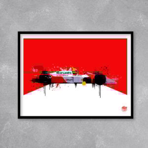 Ayrton Senna McLaren MP4 4 F1 print - Various Sizes. F1 gifts, Formula 1 Wall Art, Formula 1 poster, F1 artwork, Motorsport gift from the Ayrton Senna store collection.