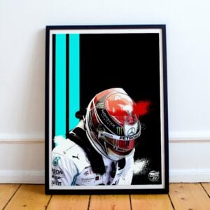 Lewis Hamilton Print - Various Sizes. Formula 1 Wall Art, F1 print, Formula One poster, Lewis Hamilton artwork, Motorsport gift from the GPBox store.