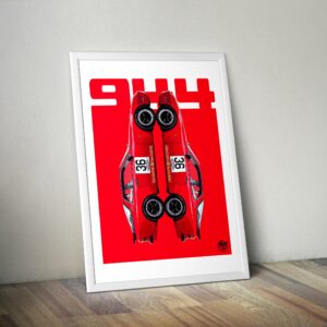 Porsche 944 Turbo Cup Print - Various Sizes. Porsche 944 wall art, Classic car poster, Porsche 944 artwork, Classic Porsche gift Vintage by Fueled.art
