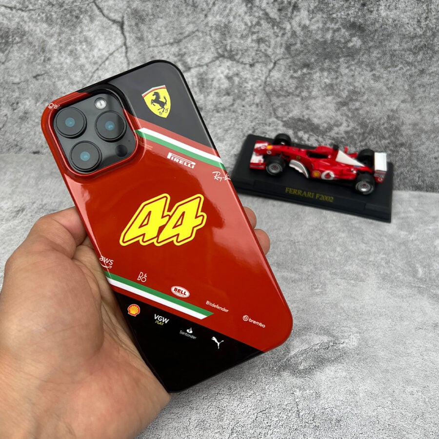 Scuderia Ferrari Lewis Hamilton F1 Phone Case - LH44 2025 Edition for iPhone & Samsung from the Lewis Hamilton store collection.