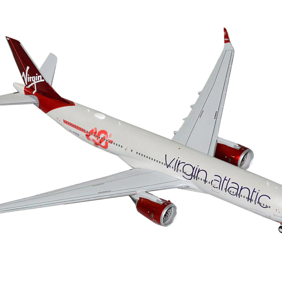 Airbus A330-900 Commercial Aircraft "Virgin Atlantic" (G-VSRB) Gray with Red Tail "Gemini 200" Series 1/200 Diecast Model Airplane by GeminiJets from the Automotive store collection.
