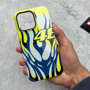 Valentino Rossi Pista GP RR Soleluna 2023 Helmet Livery Phone Case – Racing Inspired Design for iPhone, Samsung, Google Pixel from the MotoGP Memorabilia store collection.