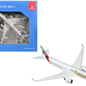 Airbus A350-900 Commercial Aircraft "Emirates Airlines" (A6-EXB) White with Tail Graphics 1/400 Diecast Model Airplane by GeminiJets from the Automotive store collection.