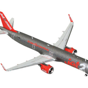 Airbus A321neo Commercial Aircraft "Jet2" (G-SUNO) Gray Metallic with Red Tail 1/400 Diecast Model Airplane by GeminiJets from the Automotive store collection.