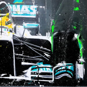 Lewis Hamilton Merc 01 Artist Embellished Print By Sean Wales Lewis Hamilton by Sean Wales Art