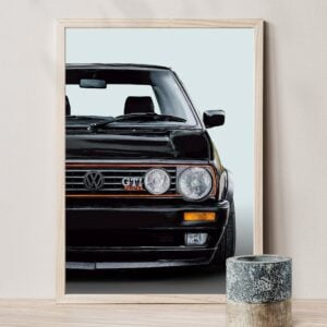 Set of 3 Volkswagen Golf Gti poster print, VW Golf Gti poster, VW Golf Gti print, car poster, supercar poster Sports Car Racing Posters & Prints by JVSDigitalArt