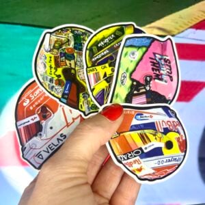 Formula 1 Helmet Sticker Pack Lando Norris Lewis Hamilton Max Verstappen Perfect for Personalising gear from the F1 Helmets store collection.