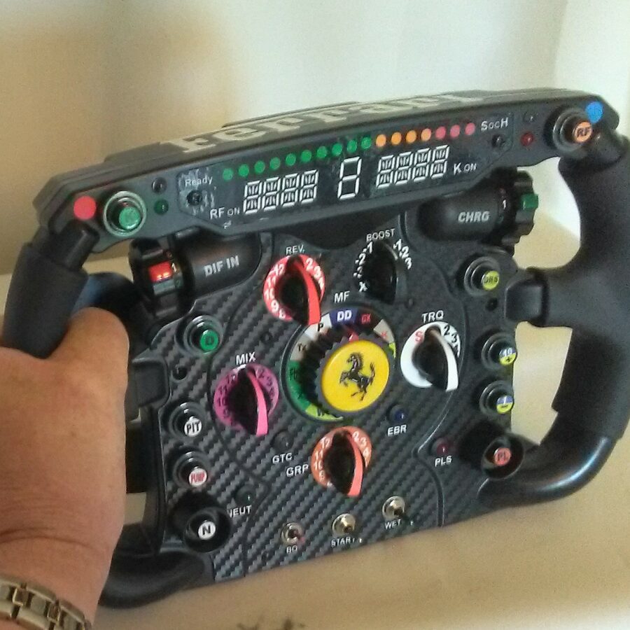 Ferrari Full Size Replica Steering Wheel from the F1 Car Parts store collection.