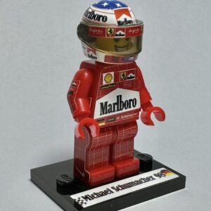 Michael Schumacher 1998 Ferrari formula 1 grand prix pilota driver minifigure Red Bull Racing by RacingModelCar