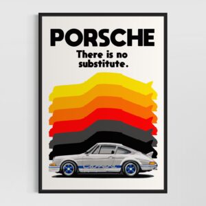 BPC Porsche 911 RS 2.7 (Bedroom Poster Collection) Vintage by Speed Icons by JoelClarkArtist