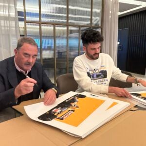 Nigel Mansell signed Williams FW14B by Oliver Maclean Sports Car Racing Art by The Signature Store