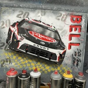 Christopher Bell, NASCAR 2024 - Graffiti painting from the GPBox store.