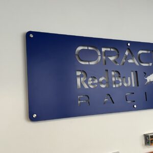Formula One - Feature Wall Decor - Steel Logo - 490x165mm Race Car Wall Art by #44SportsDesigns